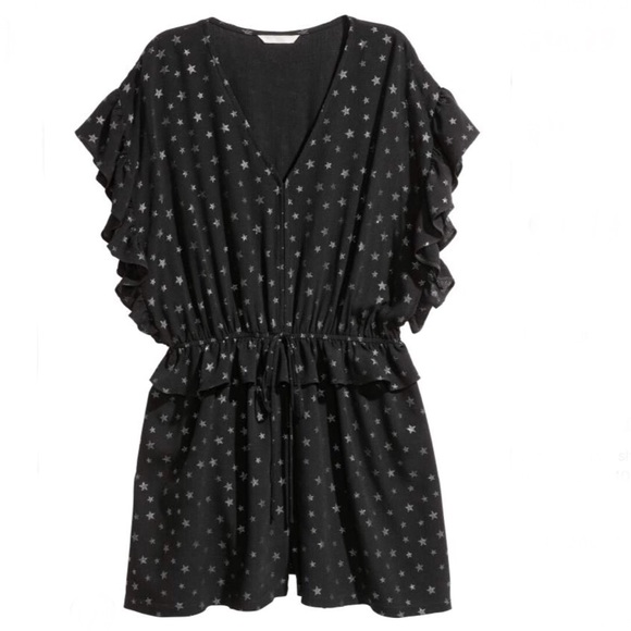 H&M Dresses & Skirts - H&M Glittery Jumpsuit Stars Romper Size 6 H&M Dresses & Skirts - H&M Glittery Jumpsuit Stars Romper Size 6